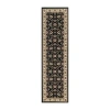 Radici Usa Radici Como Kashan Traditional Oriental Indoor Rectangular Runner In Black