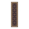 Radici Usa Radici Como Kashan Traditional Oriental Indoor Rectangular Runner In Blue