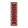 Radici Usa Radici Como Kashan Traditional Oriental Indoor Rectangular Runner In Red