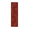 Radici Usa Radici Como Transitional Floral Indoor Rectangular Runner In Red