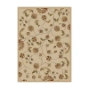 Radici Usa Radici Como Transitional Floral Rectangular Indoor Area Rug In White