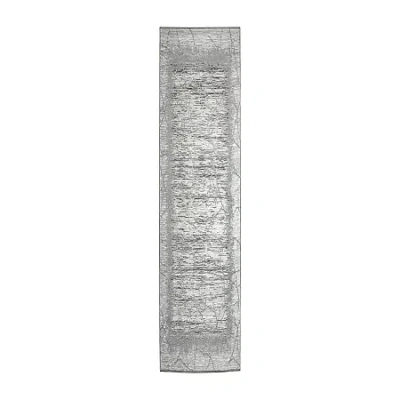 Radici Usa Radici Davide Abstract 24"x96" Indoor Rectangular Runner In Gray
