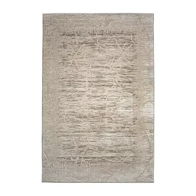 Radici Usa Radici Davide Abstract 5'x7' Indoor Rectangular Area Rug In Sand