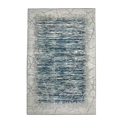 Radici Usa Radici Davide Abstract Indoor Rectangular Accent Rug In Blue