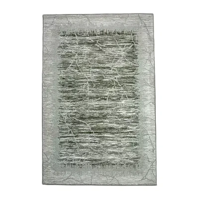 Radici Usa Radici Davide Abstract Indoor Rectangular Accent Rug In Green