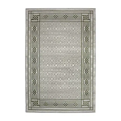 Radici Usa Radici Davide Bordered Indoor Rectangular Accent Rug In Green