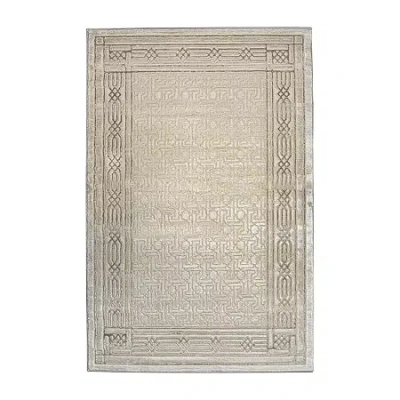 Radici Usa Radici Davide Bordered Indoor Rectangular Accent Rug In Sand