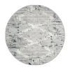 Radici Usa Radici Davide Geometric 5'x5' Indoor Round Area Rug In Blue