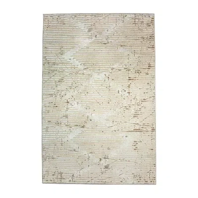 Radici Usa Radici Davide Geometric 5x7 Indoor Rectangular Area Rug In Sand