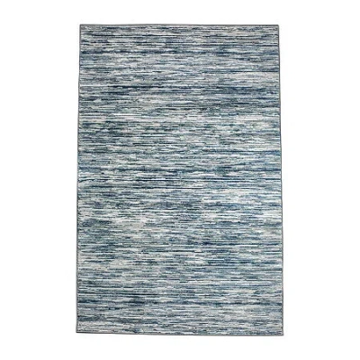 Radici Usa Radici Davide Stripe Indoor Rectangular Area Rug In Blue