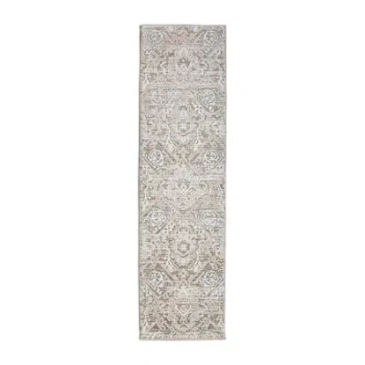 Radici Usa Radici Livigno Abstract 24"x96" Indoor Rectangular Runner In Sand