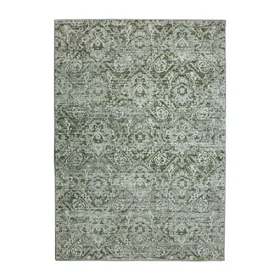 Radici Usa Radici Livigno Abstract 5x7 Indoor Rectangular Area Rug In Green