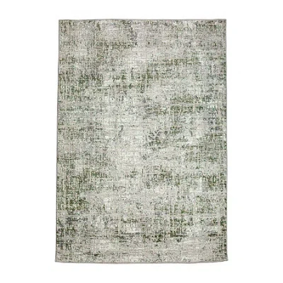 Radici Usa Radici Livigno Abstract Indoor Rectangular Accent Rug In Green