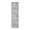 Radici Usa Radici Livigno Floral 24"x96" Indoor Rectangular Runner In Gray