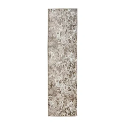 Radici Usa Radici Livigno Floral Indoor Rectangular Runner In Neutral