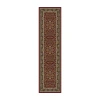 Radici Usa Radici Noble 26"x96" Kashan Traditional Oriental Runner In Red