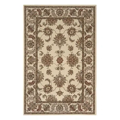Radici Usa Radici Noble Prata Traditional Oriental Area Rug In White
