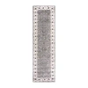 Radici Usa Radici Pisa Arabesque Traditional Oriental 26"x91" Indoor Rectangular Runner In Gray