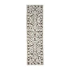 Radici Usa Radici Pisa Arabesque Traditional Oriental 26"x91" Indoor Rectangular Runner In White