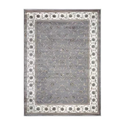 Radici Usa Radici Pisa Arabesque Traditional Oriental Indoor Rectangular Area Rug In Gray