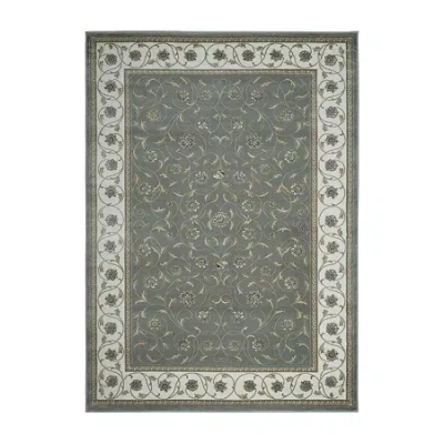 Radici Usa Radici Pisa Arabesque Traditional Oriental Indoor Rectangular Area Rug In Green