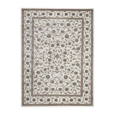 Radici Usa Radici Pisa Arabesque Traditional Oriental Indoor Rectangular Area Rug In White