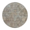Radici Usa Radici Pisa Casual Modern Geometric Round Area Rug In Sand