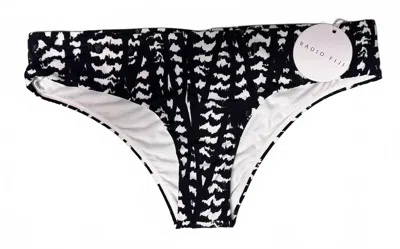 Radio Fiji Women's Diamond Head Mai Swim Pant In Black & White In Multi
