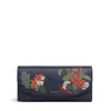 Radley Acorntopia Large Flapover Wallet In Blue