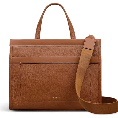 Radley Alba Place Small Ziptop Satchel Bag In Sand