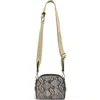 Radley Arden Crescent Snakeskin Embossed Leather Crossbody Bag
