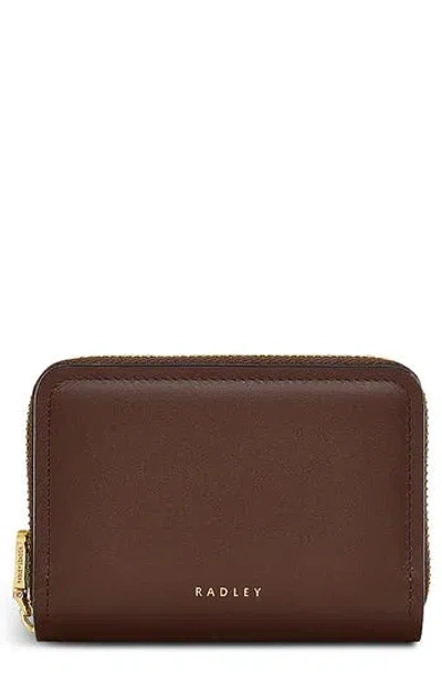 Radley Bow Street Small Zip Leather Wallet In Brown