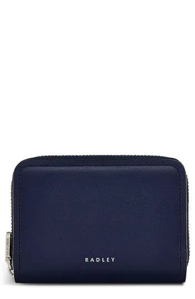 Radley Bow Street Small Zip Leather Wallet In Purple