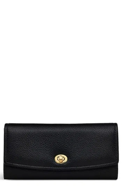 Radley Carpenter Yard Large Flapover Wallet In Black