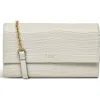 Radley Chancery Row Mini Croc Embossed Leather Crossbody Bag In Chalk
