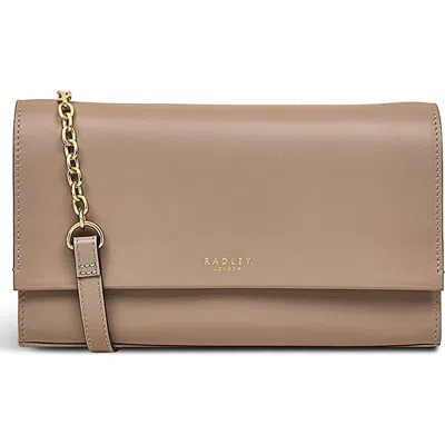 Radley Chancery Row Mini Leather Crossbody Bag In Silt