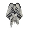 Radley Check Poncho In Gray