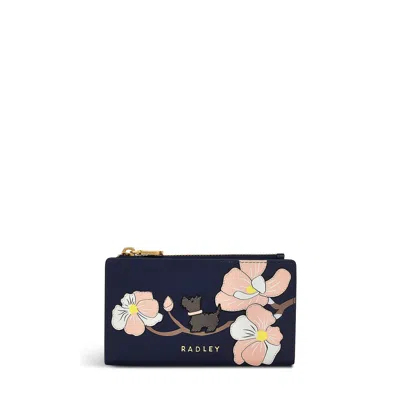 Radley Coin Street - Magnolia Medium Ziptop Wallet In Blue
