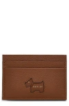 Radley Cookie Cutter Leather Card Case In Sand