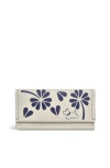 Radley Cut Out Floral Large Flapover Wallet In Neutral