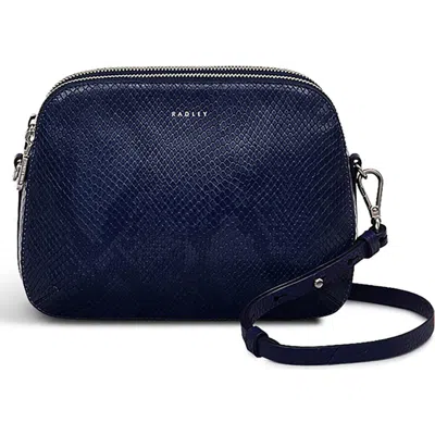 Radley Duke's Place Snakeskin Embossed Crossbody Bag In Purple