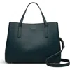 Radley Medium Dukes Place Teal Leather Grab Bag In Blue