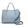 Radley Dukes Place Medium Ziptop Satchel Bag In Smoke Blue