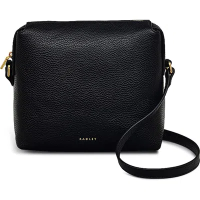 Radley Eastcastle Pebbled Leather Mini Crossbody Bag In Black