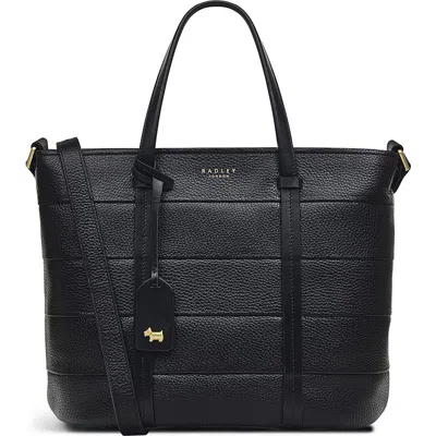 Radley Farringdon Medium Leather Tote Bag In Black