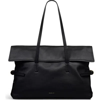 Radley Fleet Street Medium Flapover Shoulder Bag In Black