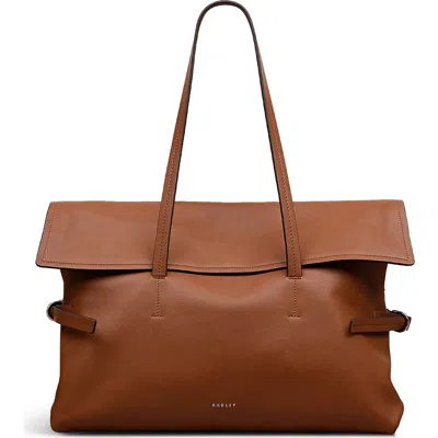 Radley Fleet Street Medium Flapover Shoulder Bag In Brown