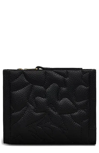 Radley Floral Street Leather Wallet In Black