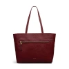 Radley Fountain Road Medium Ziptop Tote Bag In Burgundy
