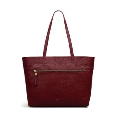 Radley Fountain Road Medium Ziptop Tote Bag In Burgundy